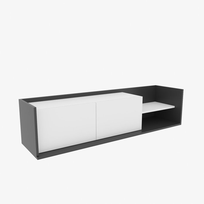 Hanah Home Krog Soporte para TV Antracita y Blanco Hanah Home Krog Soporte para TV Antracita y Blanco